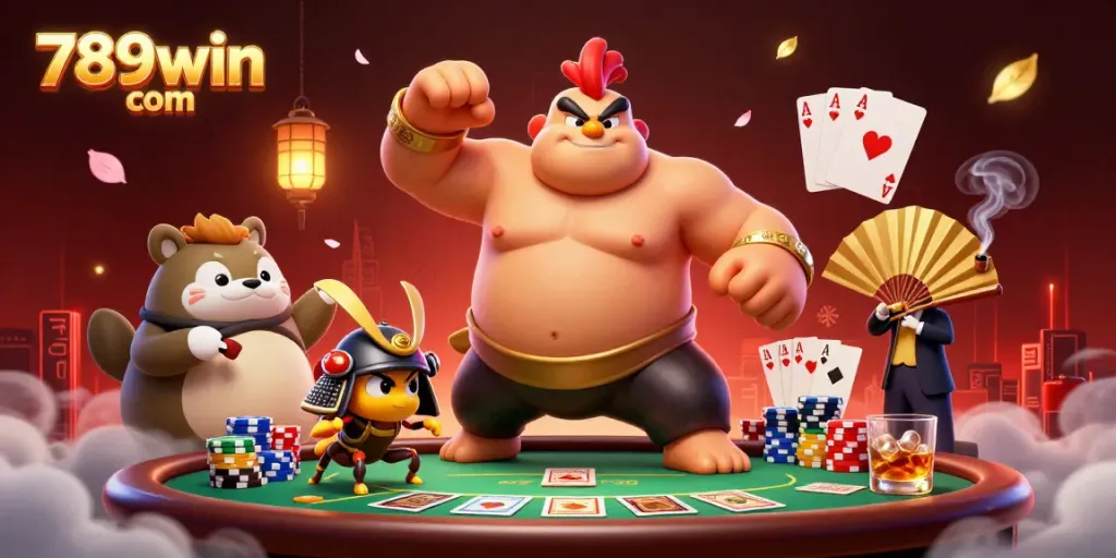 Engage in thrilling poker action at 789win com with colorful chips and dramatic characters.