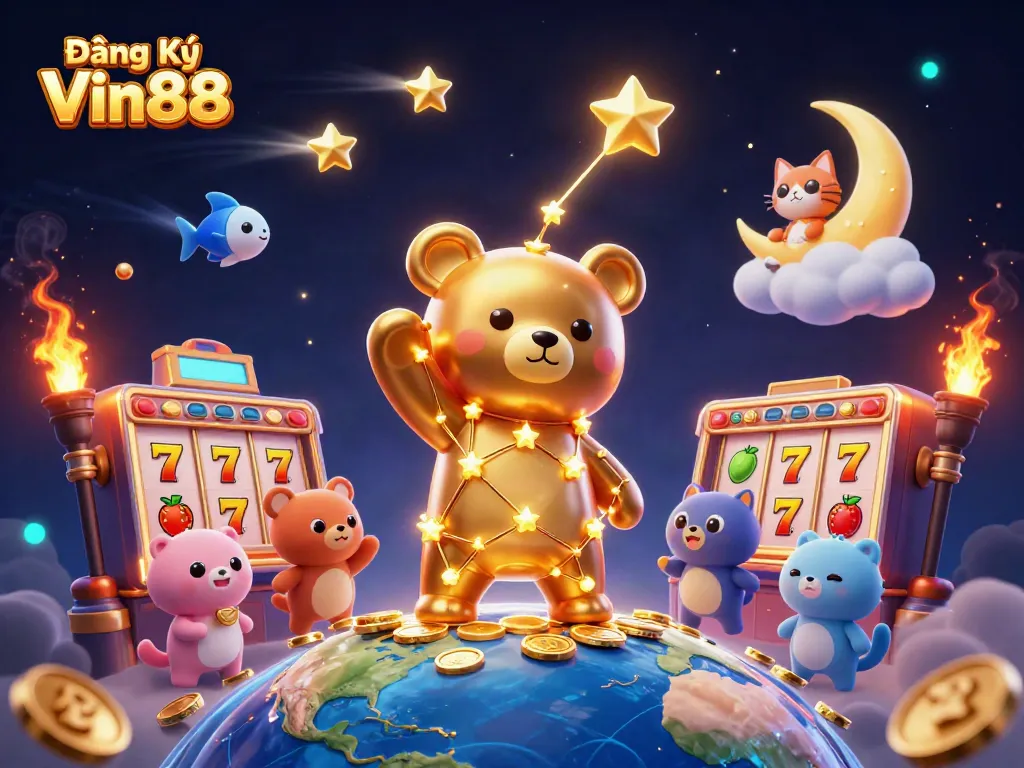 Engage in thrilling gaming action with Đăng Ký Vin88, featuring vibrant slot games and golden rewards!