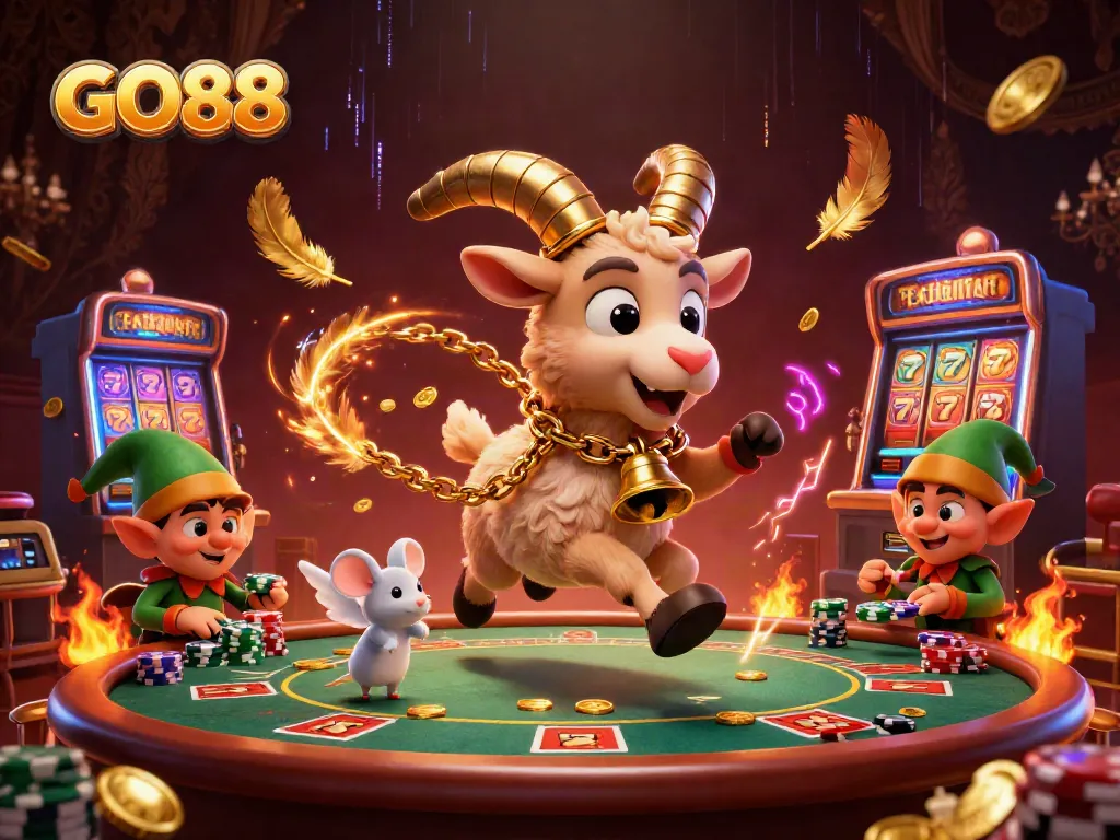 Engage with GO88's thrilling casino experience featuring Krampus, angel mouse, and elf gremlins!