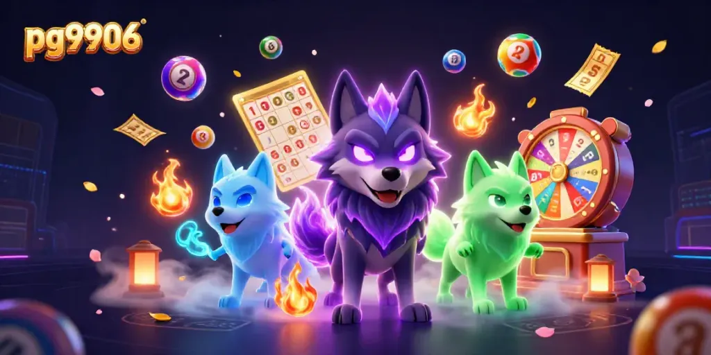 Engage with pg9906's thrilling lottery games featuring vibrant colors and energetic gameplay elements.